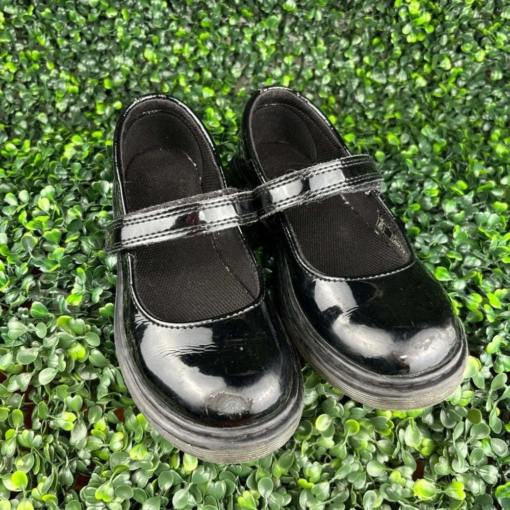 DR.MARTENS MACCY ll mary Jane Black Kids Dress Shoes Size 2 girl